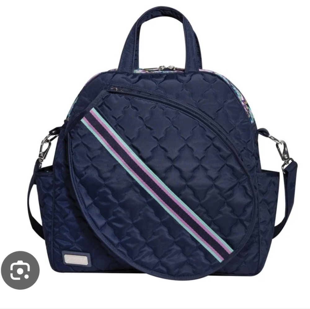 Cinda B Tennis Tote Midnight Calypso NWT